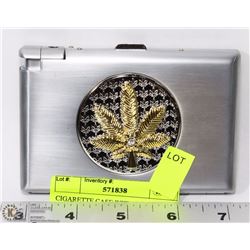 CIGARETTE CASE WITH LIGHTER BELT BUCKLE