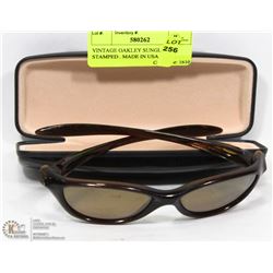 VINTAGE OAKLEY SUNGLASSES STAMPED . MADE IN USA