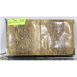 GENUINE SNAKESKIN CLUTCH PURSE