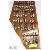 Image 1 : ESTATE SPOON COLLECTION WITH WALL RACK