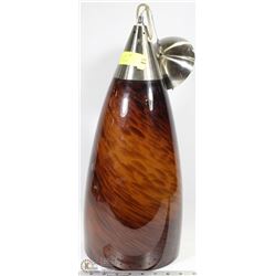 AMBER ART GLASS HANGING LIGHT