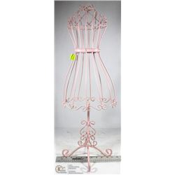 DECORATIVE PINK  WIRE DISPLAY / JEWELRY STAND