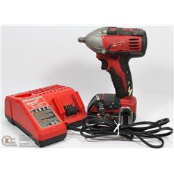 BOX W/MILWAUKEE 3/8" IMPACT WRENCH,