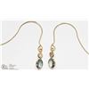 Image 2 : #11 -14K Y. GOLD ALEXANDRITE & DIAMOND EARRINGS