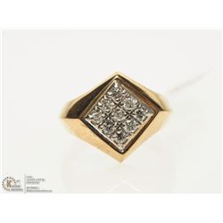 #15 -10K YELLOW GOLD DIAMOND RING