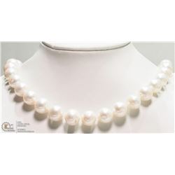 #17 -FRESHWATER PEARL NECKLACE W/ST.SILVER CLASP