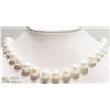 Image 1 : #17 -FRESHWATER PEARL NECKLACE W/ST.SILVER CLASP