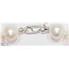 Image 3 : #17 -FRESHWATER PEARL NECKLACE W/ST.SILVER CLASP