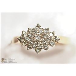 #20 -14KT YELLOW GOLD DIAMOND RING