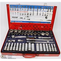 JET 1/2" DRIVE 55 PIECE SAE/METRIC SOCKET SET