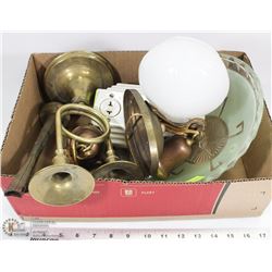 VINTAGE GREEN CEILING FIXTURE SOLD WITH PORCELAIN