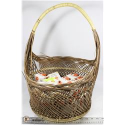 LARGE BASKET OF ASSORTED COLOR FINGER PAINTS