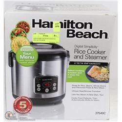 NEW HAMILTON BEACH DIGITAL RICE & STEAMER
