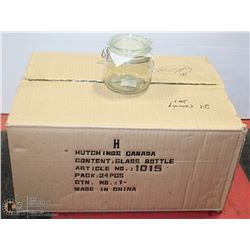 1)CASE OF 24 NEW CANNING JARS