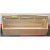 Image 1 : HANDCRAFTED NATURAL WOOD TOOL BOX: