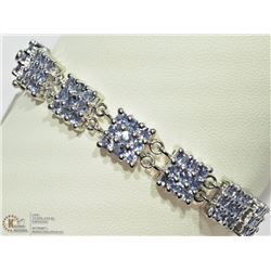 #30 -STERLING SILVER TANZANITE GEMSTONE BRACELET