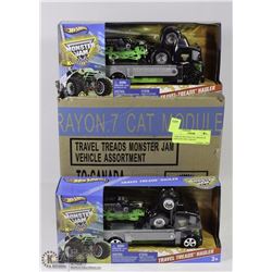 CASE OF 6PCS MATTEL MONSTER JAM TOYS INCL GRAVE