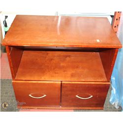 2 WOOD DRAWER CABINET