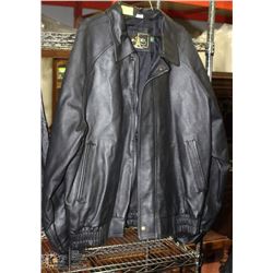 MENS PEERLESS LEATHER JACKET SIZE LARGE