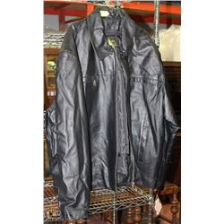 MENS PEERLESS LEATHER JACKET SIZE 4XL