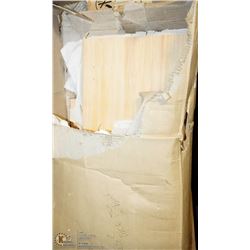 WOOD & GLASS CABINET - IN BOX