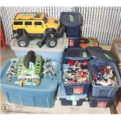 PALLET OF ASST LEGO, BIONICLES, HOT WHEELS CARS