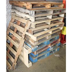 STACK OF WOOD PALLETS