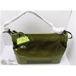 NEW GREEN SNAKESKIN PURSE WITH REMOVEABLE