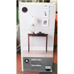 HOMETRENDS CONSOLE TABLE CHERRY WOOD FINISH