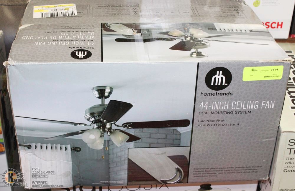 New Hometrends 44 Inch Ceiling Fan Dual Mount