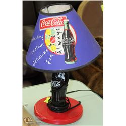 COCA COLA LAMP (HAS A LITTLE PAINT ON BOTTLE)