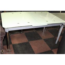 2) GLASS TOP KITCHEN TABLE