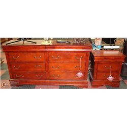 NEW 6 DRAWER DRESSER WITH 2 HIDDEN DRAWERS AND