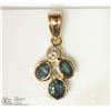 Image 1 : #42 -14KT Y. GOLD ALEXANDRITE & DIAMOND PENDANT