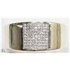 Image 1 : #50 -14K WHITE GOLD MEN'S 81 DIAMOND RING