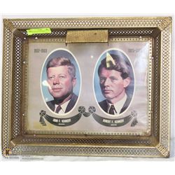 VINTAGE LIGHT UP PICTURE FRAME OF KENNEDY BROTHERS
