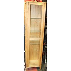 WOOD & GLASS CABINET - BUILT