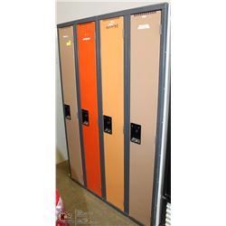 BANK OF 4 LOCKERS