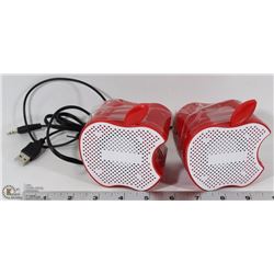 MULTIMEDIA  APPLE SHAPE MINI SPEAKERS