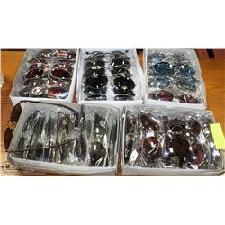BOX OF NEW ASSORTED SUNGLASSES X5