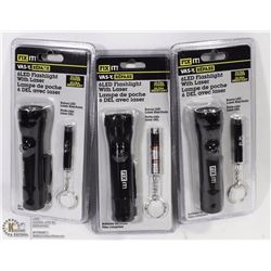 CASE OF 6PCS-6 LED WITH LASER AND 1 LED WITH