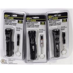 CASE OF 6PCS-6 LED WITH LASER AND 1 LED WITH