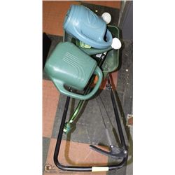 13) LOT OF SCOTTS PUSH SEEDER/FERTILIZER SPREADER