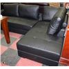 Image 1 : NEW BLACK LEATHERETTE 'L' SHAPE SECTIONAL