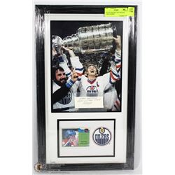 WAYNE GRETZKY 1983 VINTAGE CARD FRAMED