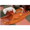 Image 1 : WOOD ROCKING HORSE