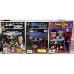 3 OLD #1 STAR TREK - THE NEXT GENERATION COMICS