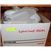 Image 1 : BOX OF MILK GLASS LAMP SHADES