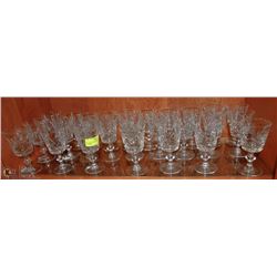 22PCS MOSTLY  PINWHEEL WHITE WINE  GLASSES