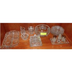 ESTATE LOT OF 20 PINWHEEL CRYSTAL DISHES